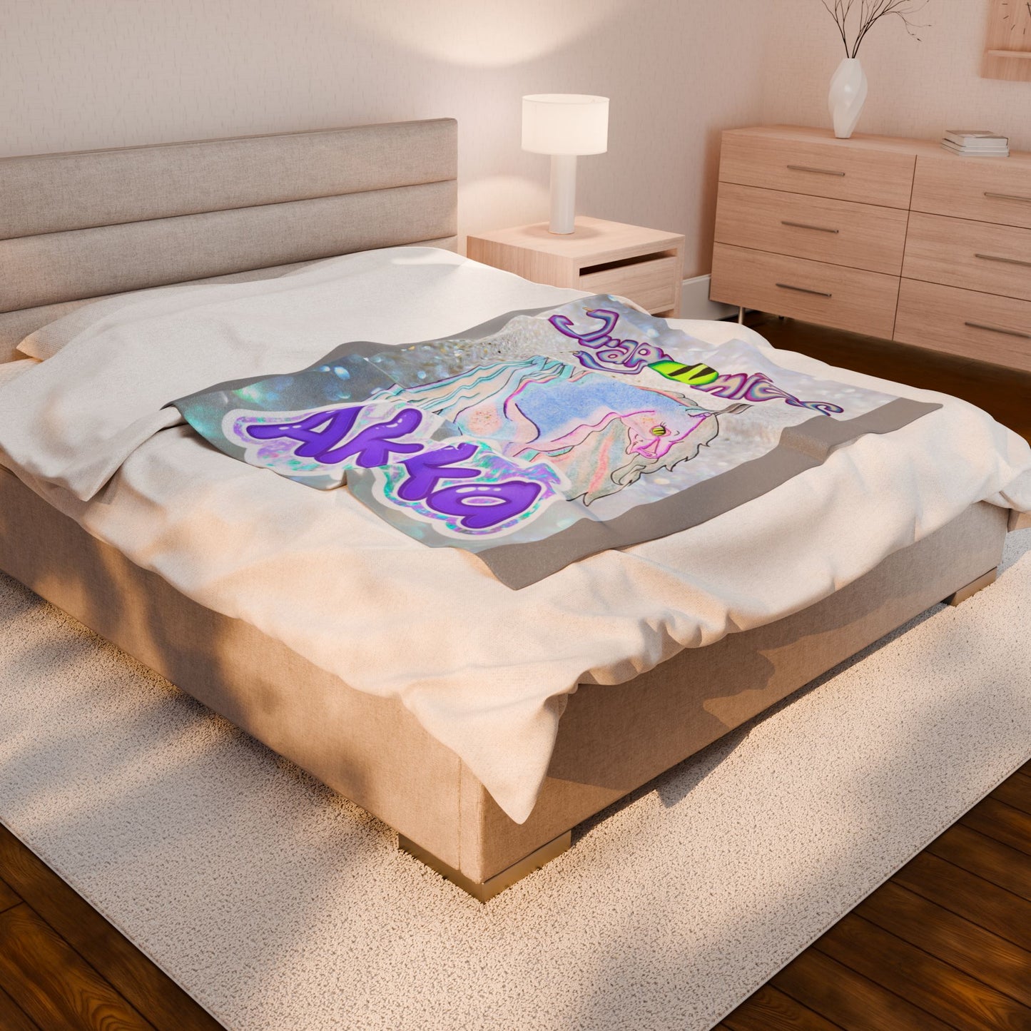 Akka Spirit Dragonies Velveteen Plush Blanket, Cozy Gift for Kids, Soft Throw for Home Decor, Perfect for Birthdays and Festivities, Snuggle Up in