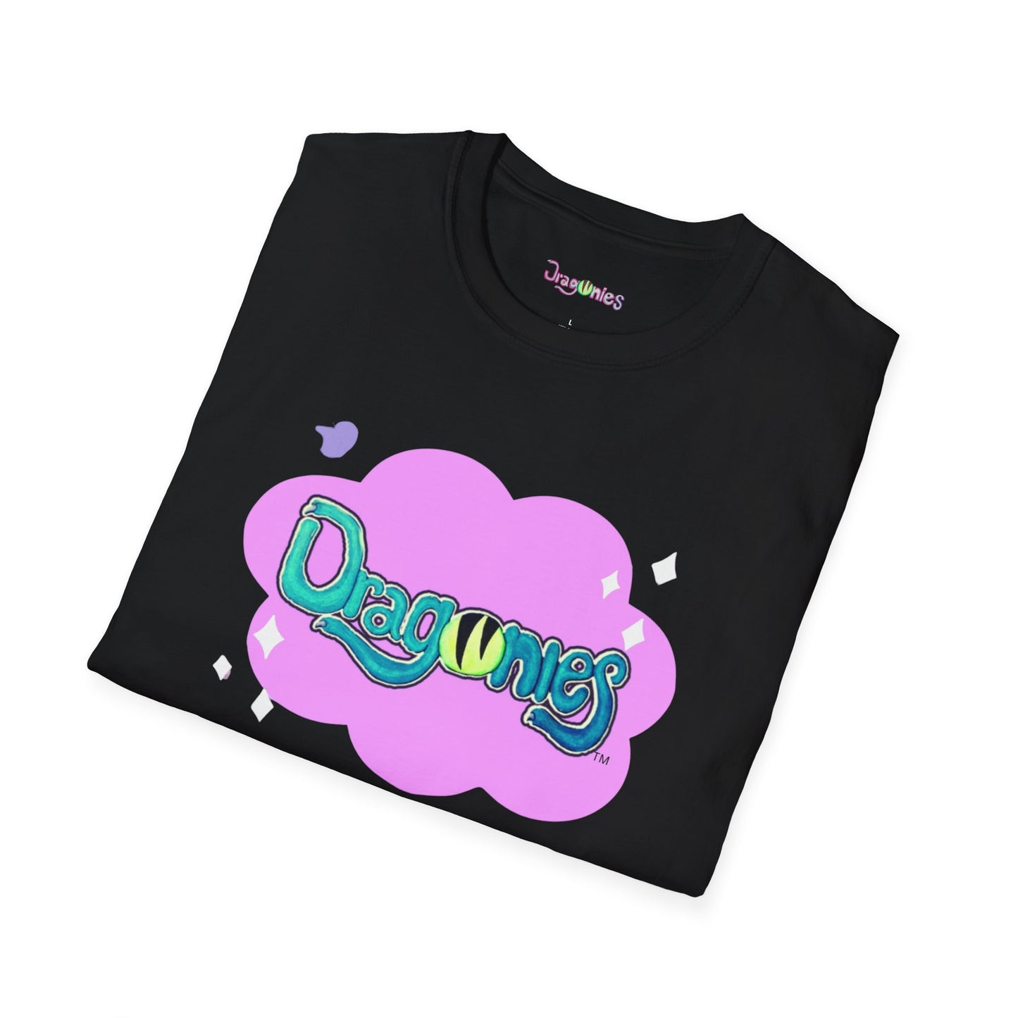 Dragonies Unisex Softstyle T-Shirt - Trendy Graphic Tee for Fantasy Lovers, Casual Wear, Gifts, Festivals, Fun Outfits