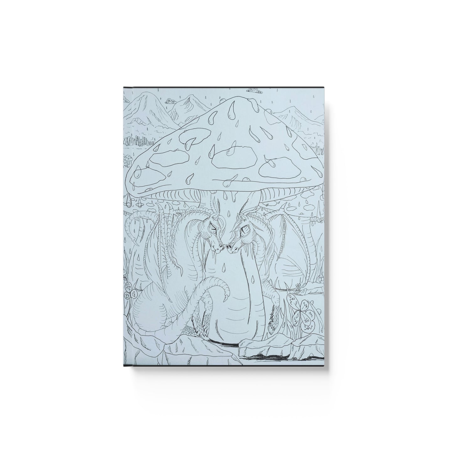 Color Me Dragonies Shroomin Sketchbook Hard Backed Journal
