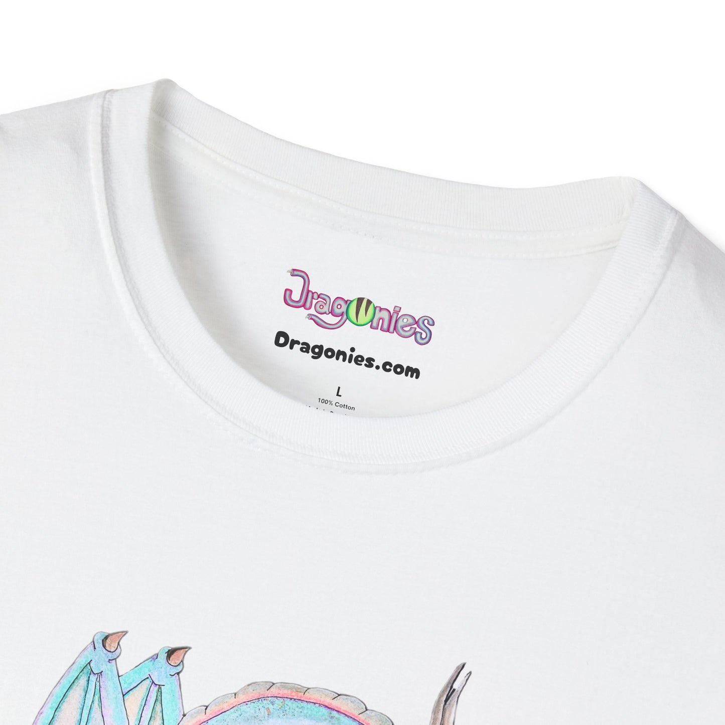 Akka the Elemental Spirit Dragonies Graphic T-Shirt | Fun Rainbow Tee for Kids and Adults, Perfect Birthday Gift, Everyday Wear, Fantasy Lover
