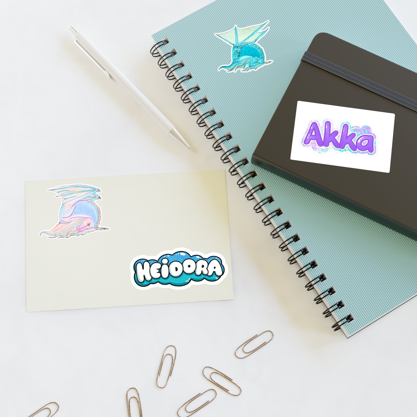 Akka and Heidorra Sticker Sheets for Personalization, Cute Decorative Stickers, Perfect for Kids, Gifts, Journals, Scrapbooking, Holiday
