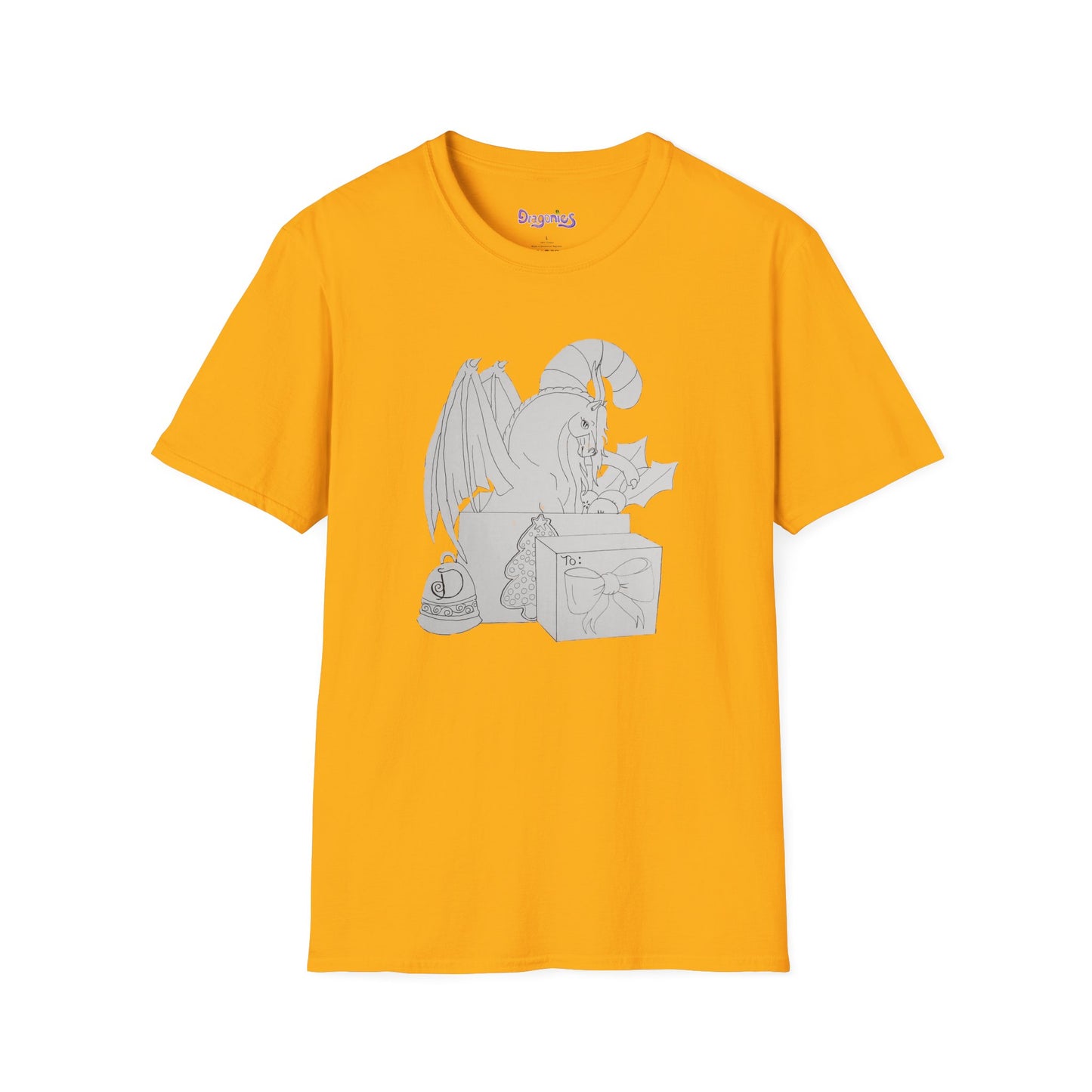 Coloe me Dragonies holidays T-Shirt, Cute Graphic Tee, Softstyle Unisex Shirt, Casual Wear, Halloween Costume, Anime Gift, Unique Present