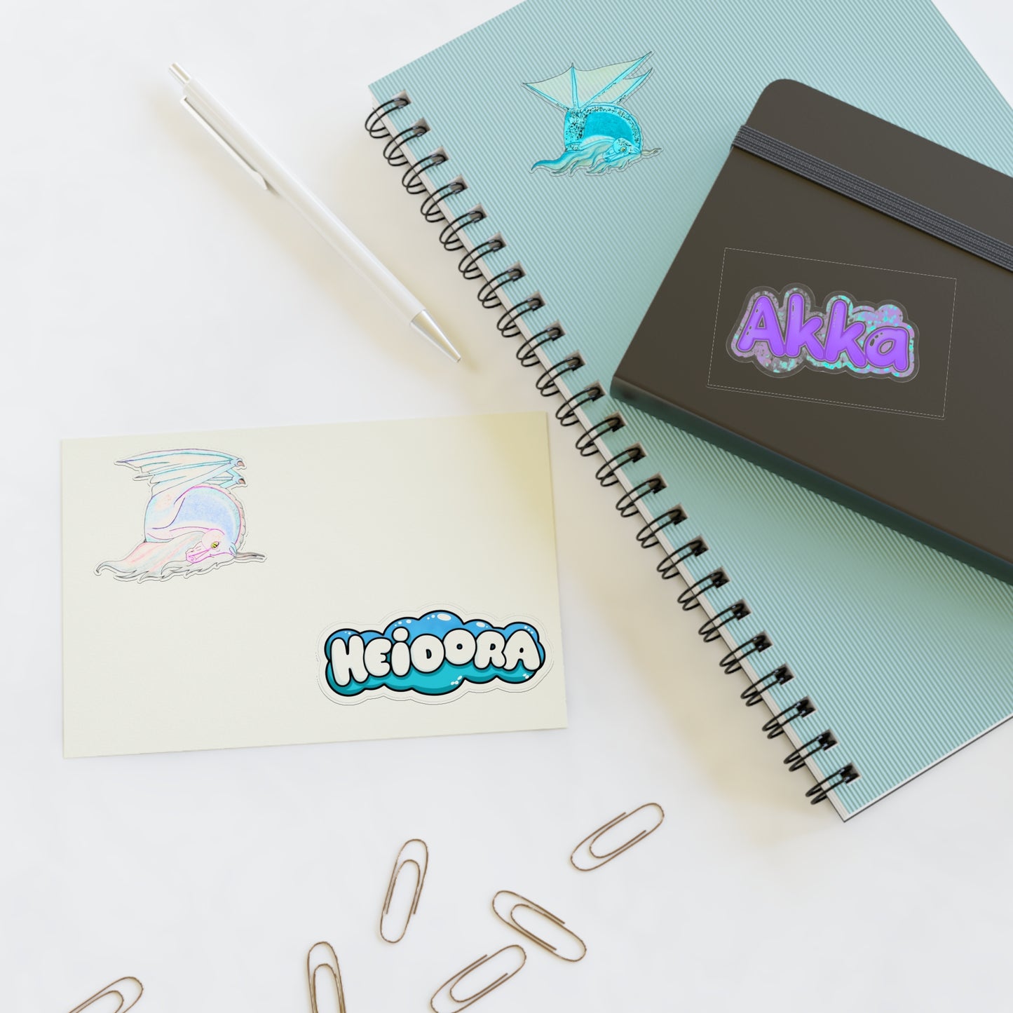 Akka and Heidorra Sticker Sheets for Personalization, Cute Decorative Stickers, Perfect for Kids, Gifts, Journals, Scrapbooking, Holiday