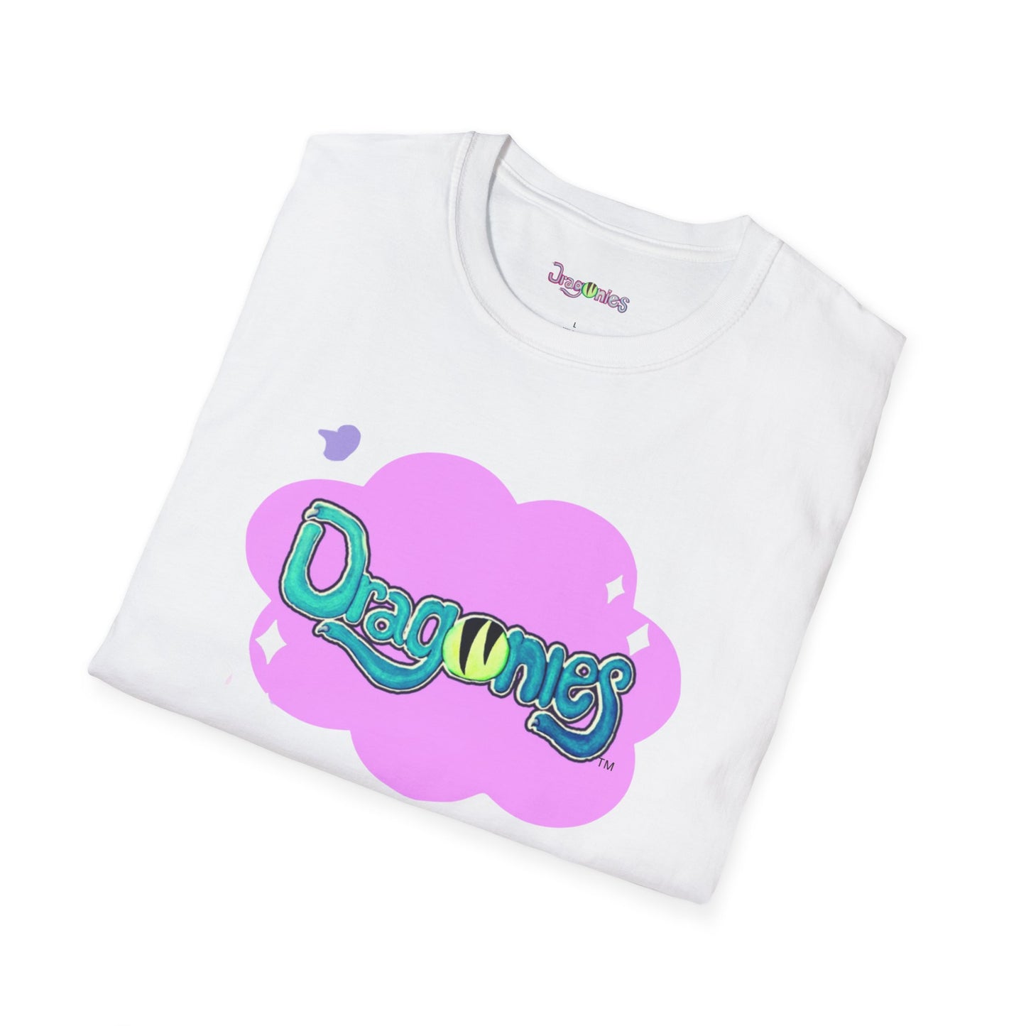 Dragonies Unisex Softstyle T-Shirt - Trendy Graphic Tee for Fantasy Lovers, Casual Wear, Gifts, Festivals, Fun Outfits