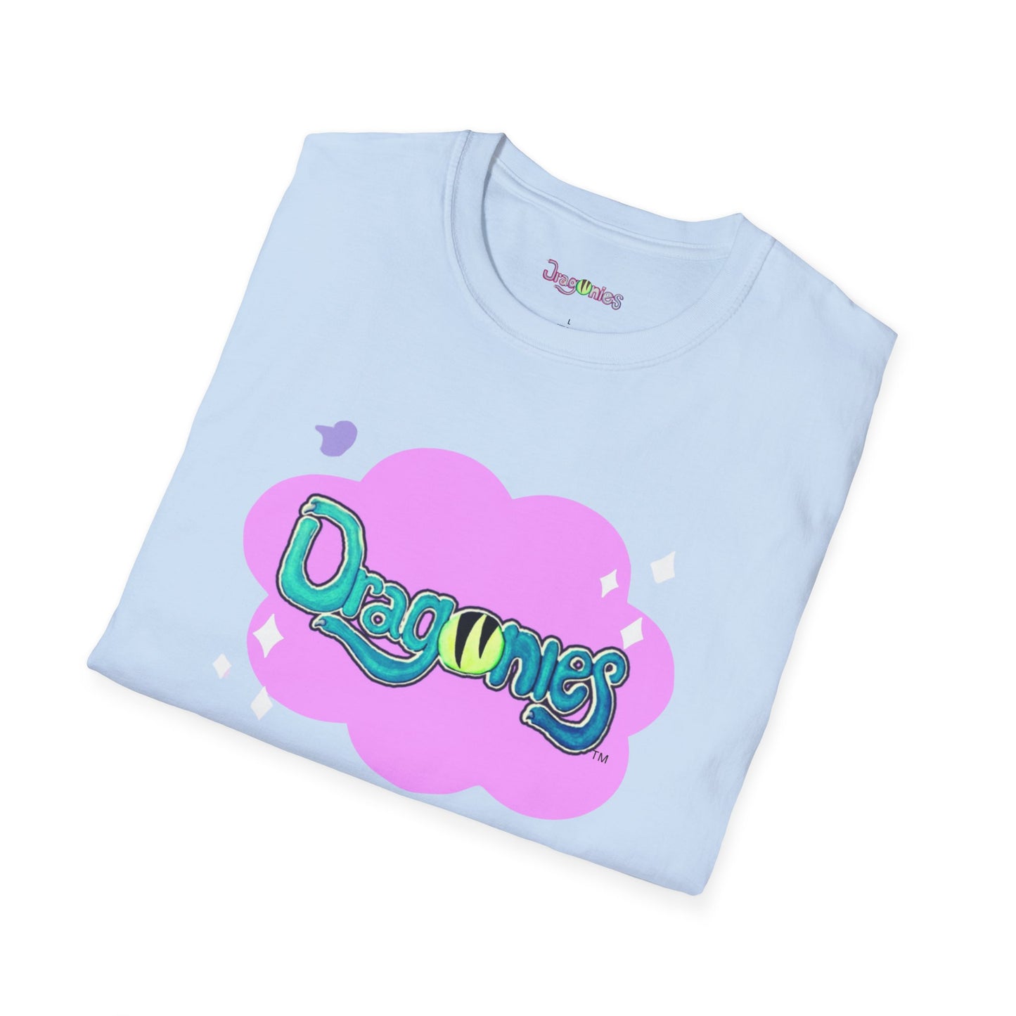 Dragonies Unisex Softstyle T-Shirt - Trendy Graphic Tee for Fantasy Lovers, Casual Wear, Gifts, Festivals, Fun Outfits