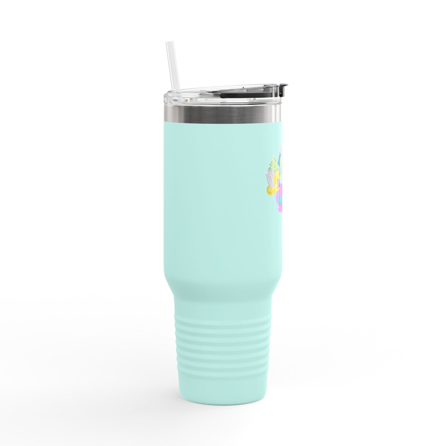 Dragonies Elementals Insulated Travel Mug, 40oz - Perfect for Coffee Lovers, Gifts for Her, Road Trips, Fun Designs, Eco-Friendly Drinkware