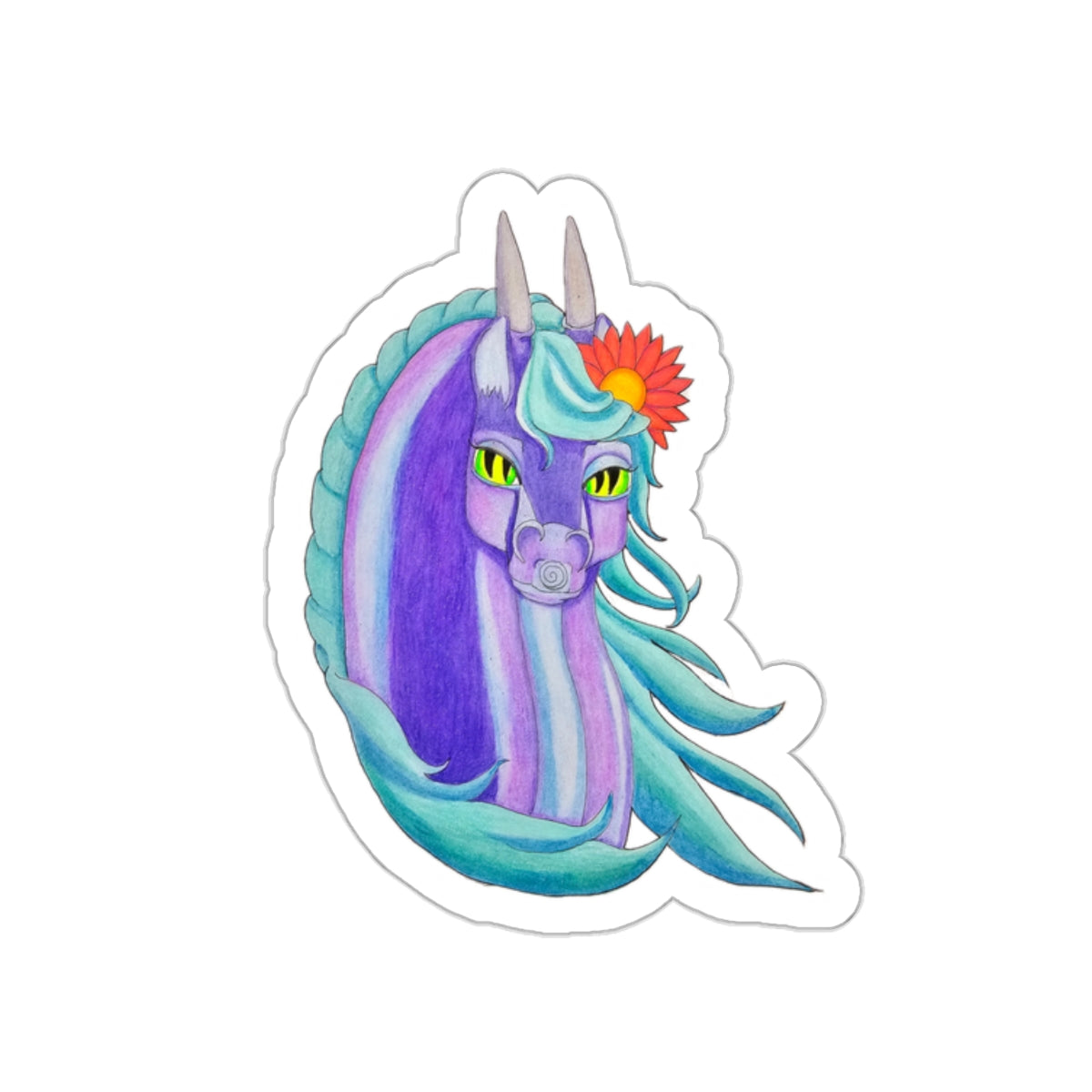 Dragonies Flower Power Kiss-Cut Stickers