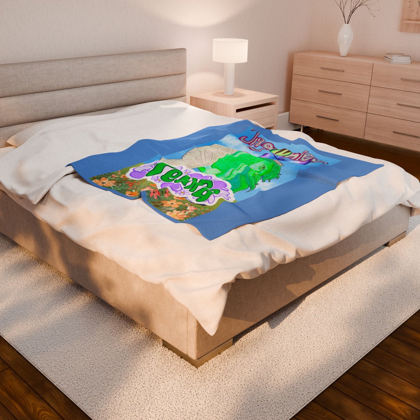 Terra Water Elemental Dragonies Plush Blanket | Cozy Fairy-Tale Throw | Perfect for Kids, Gifts, Home Decor, Birthdays, or Unicorn Lovers