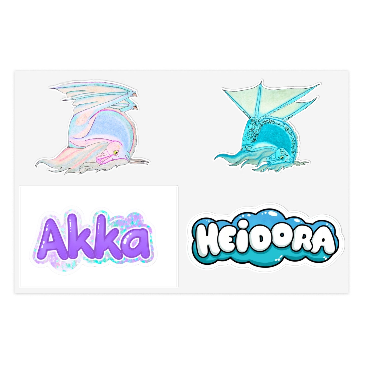 Akka and Heidorra Sticker Sheets for Personalization, Cute Decorative Stickers, Perfect for Kids, Gifts, Journals, Scrapbooking, Holiday