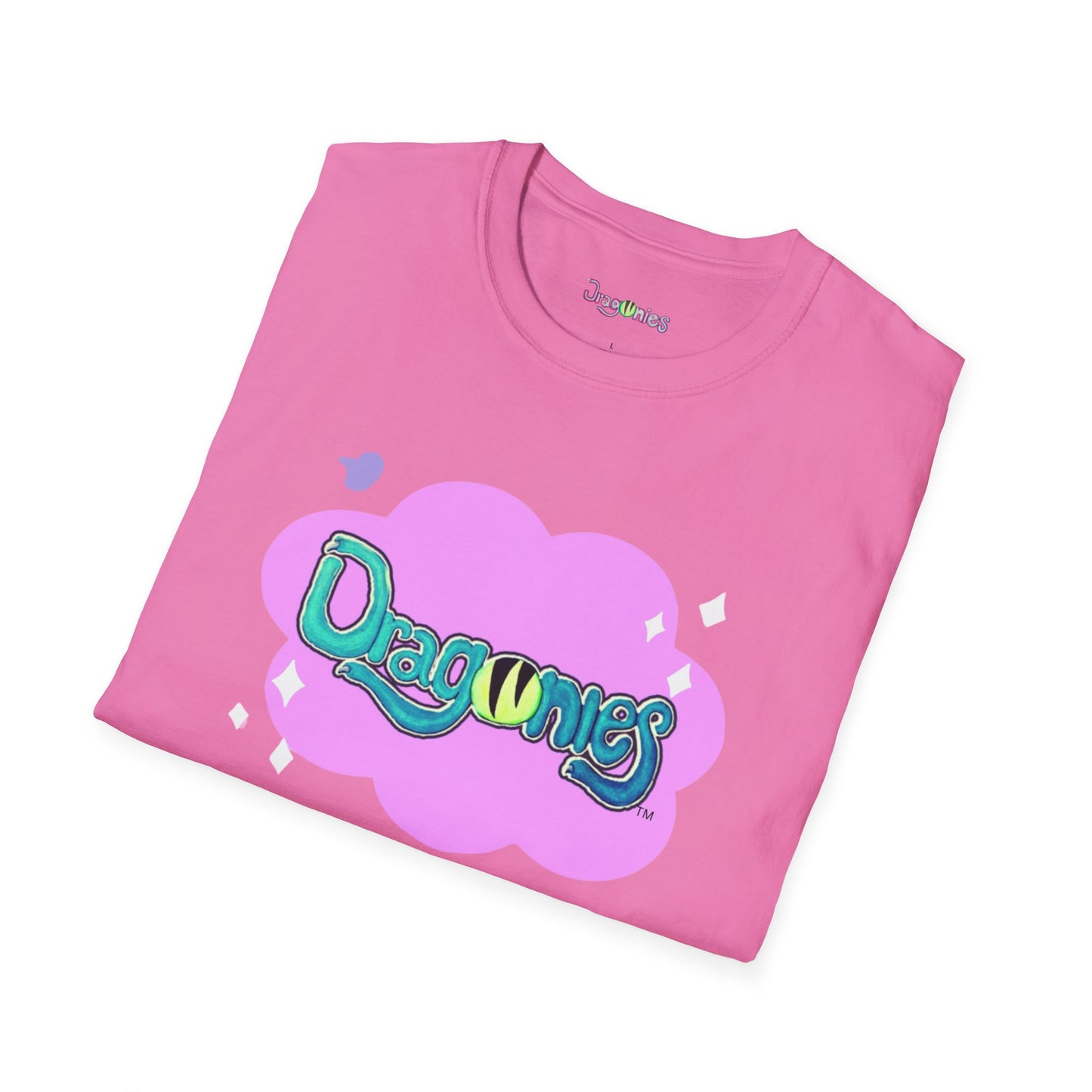 Dragonies Unisex Softstyle T-Shirt - Trendy Graphic Tee for Fantasy Lovers, Casual Wear, Gifts, Festivals, Fun Outfits
