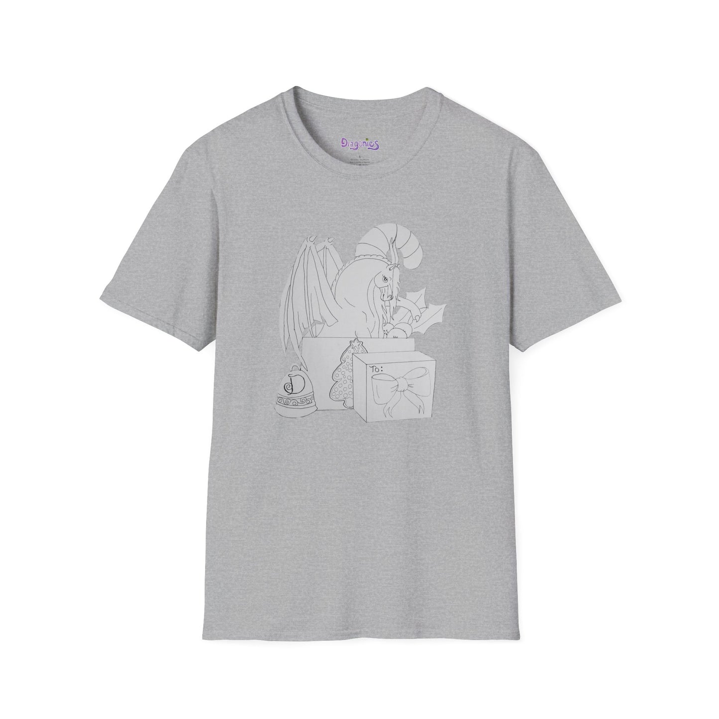 Coloe me Dragonies holidays T-Shirt, Cute Graphic Tee, Softstyle Unisex Shirt, Casual Wear, Halloween Costume, Anime Gift, Unique Present
