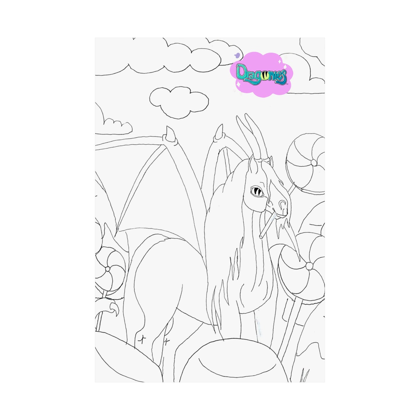 Candy Dream Dragonies Matte Vertical Posters, Horse Decor, Home Art Print, Wall Art for Animal Lovers, Gift for Equestrians, Kid's Room [...]