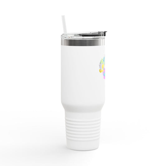 Dragonies Elementals Insulated Travel Mug, 40oz - Perfect for Coffee Lovers, Gifts for Her, Road Trips, Fun Designs, Eco-Friendly Drinkware
