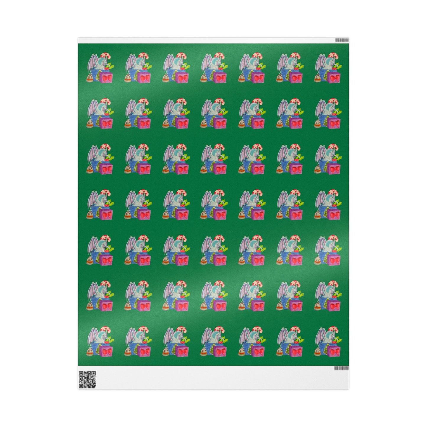Dragonies Festive Wrapping Paper - Holiday Gift Wrap, Christmas Wrapping, Eco-Friendly Paper, Party Decor, DIY Crafts, Gift Wrapping Supplies