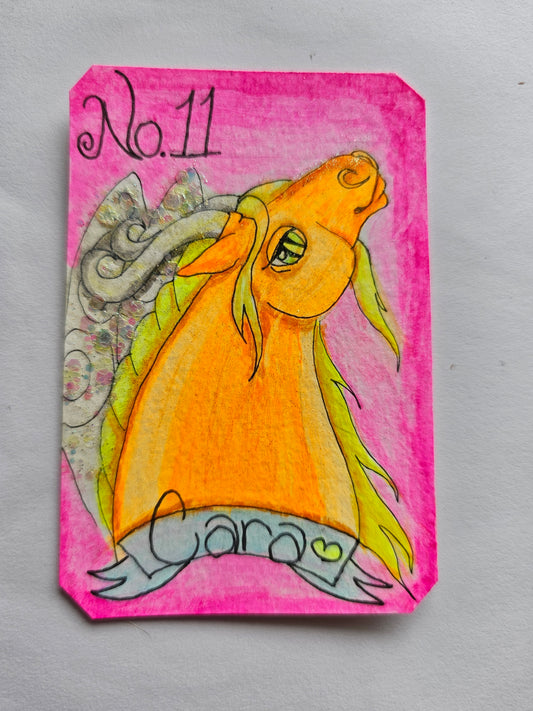 No. 11 CARA ATC ACEO 3X4 INCH collectors card