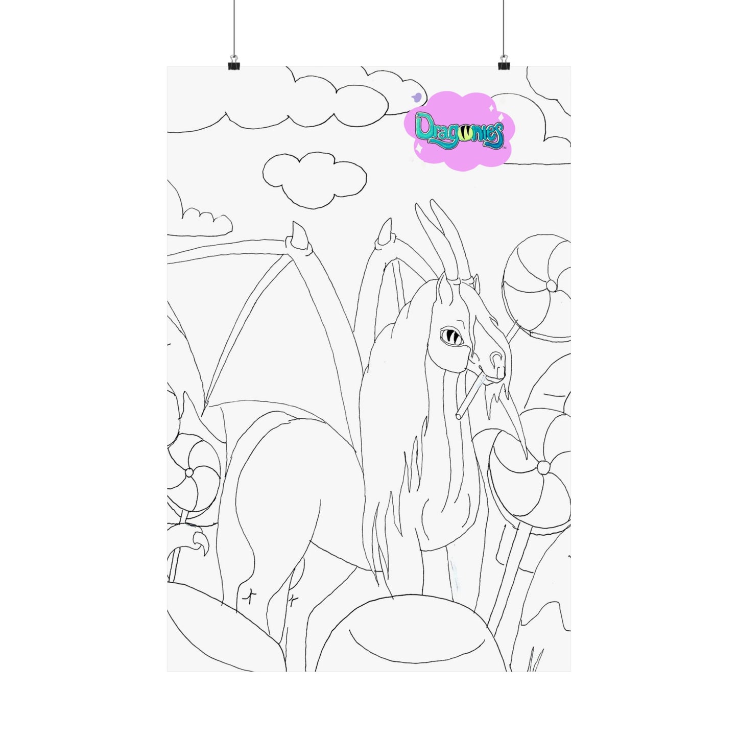 Candy Dream Dragonies Matte Vertical Posters, Horse Decor, Home Art Print, Wall Art for Animal Lovers, Gift for Equestrians, Kid's Room [...]