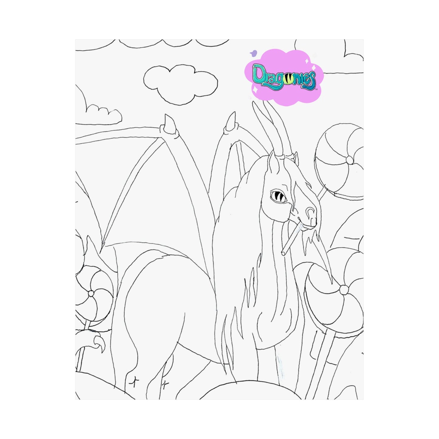 Candy Dream Dragonies Matte Vertical Posters, Horse Decor, Home Art Print, Wall Art for Animal Lovers, Gift for Equestrians, Kid's Room [...]