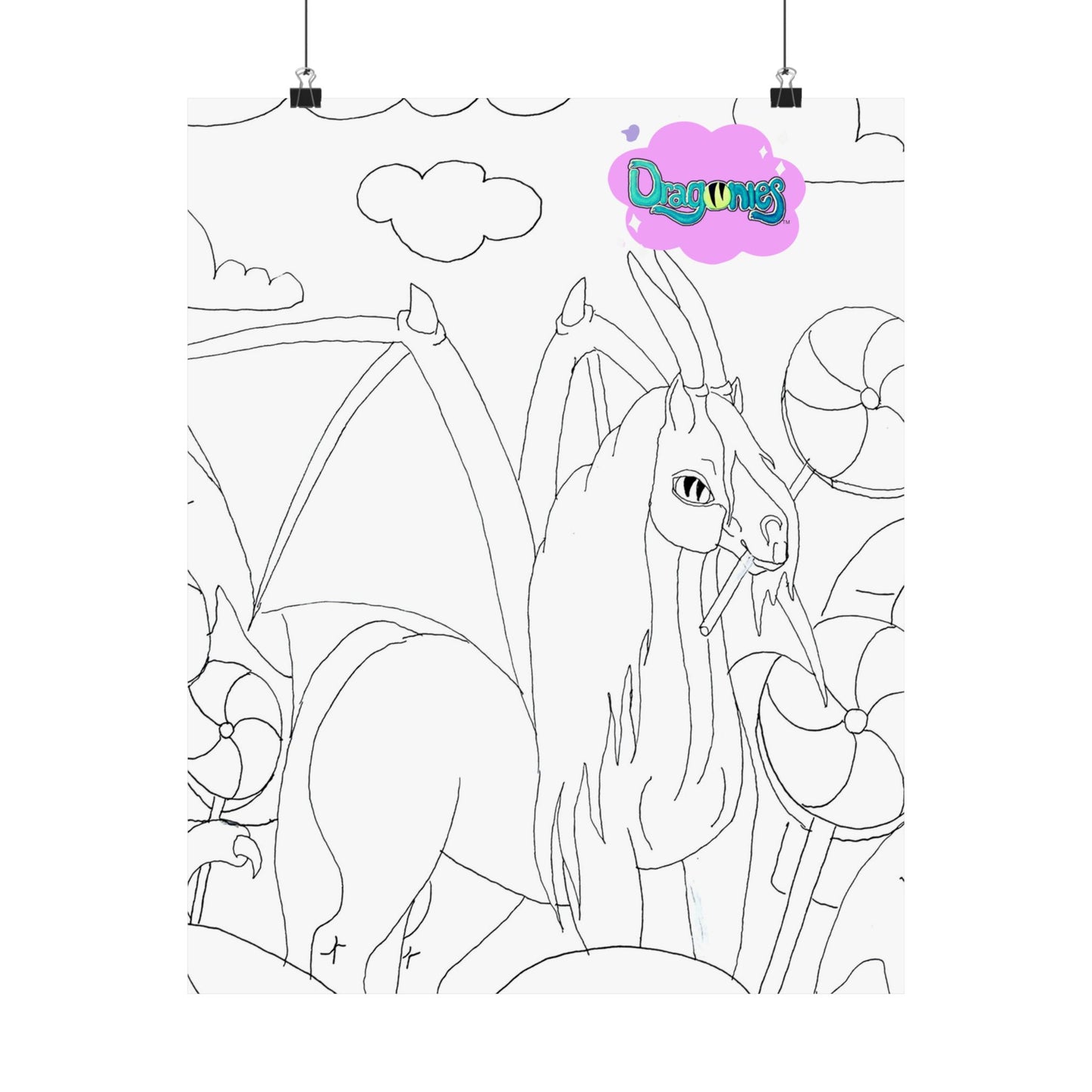 Candy Dream Dragonies Matte Vertical Posters, Horse Decor, Home Art Print, Wall Art for Animal Lovers, Gift for Equestrians, Kid's Room [...]